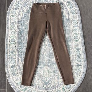 White House Black Market Shimmer Brown Runway Leggings
